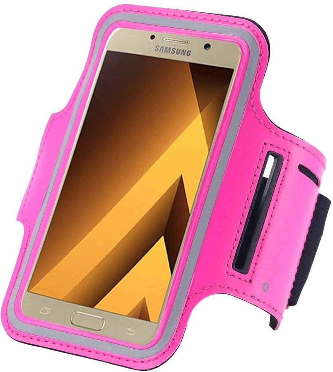 pearlycase Samsung Galaxy A5 2017 Sportband Hardloop armband Roze