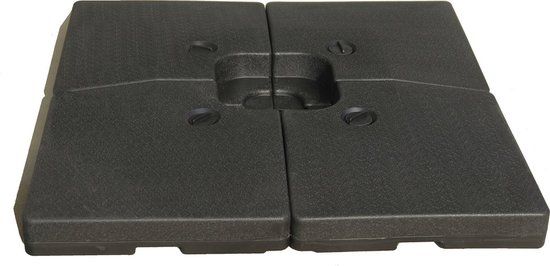 MaxxGarden Parasoltegels - Antraciet - 4x vulbare parasoltegels - Rond - 100cm - Verrijdbaar