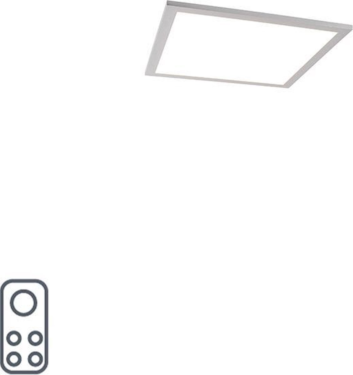 QAZQA liv - Moderne LED Dimbare Plafondlamp met Dimmer - 1 lichts - L 400 mm - Staal - Woonkamer | Slaapkamer | Keuken