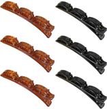 2 Bol Set van 2 paar haarspeldjes voor meisjes, babyhaarspeldjes, vlinderhaarspeldjes voor meisjes, roze haaraccessoires voor meisjes, antislip haaraccessoires voor meisjes (roze, paars)