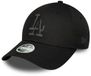 New Era Metallic Logo 9forty Los Angeles Dodgers Pet Zwart