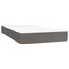 VidaXL Pocketveringmatras, medium, grijs, 80x200x20 cm, kunstleer