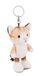 Sleutelhanger NICI Sleutelhanger kat 5 cm bruin – dierenhanger met metalen ring om op te hangen aan sleutels, touw, tas en meer