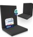 Beautissu QD-NL Set van 3 Premium Tuinstoelkussens Lage Rug 105x48 cm 100% Waterdicht Weerbestendig Sneldrogend UV-bestendig Antraciet