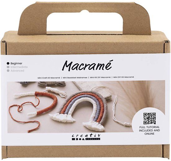 Creativ company CC Mini Startersset Macramé Regenboog
