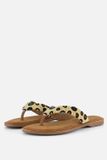 Lazamani Ebba Dames Slippers Leer Beige - Maat 40