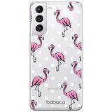 ERT GROUP mobiel telefoonhoesje voor Samsung S21 PLUS origineel en officieel erkend Babaco patroon Flamingo 003 optimaal aangepast aan de vorm van de mobiele telefoon, gedeeltelijk bedrukt
