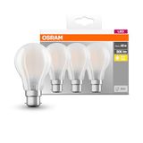 OSRAM LED lamp | Lampvoet: B22d | Warm wit | 2700 K | 7 W | mat | LED BASE CLASSIC A