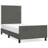 VidaXL Bedframe 80x200 cm Donkergrijs