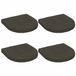 vidaXL - Zitkussens - 4 stuks - 100% Polyester - Antraciet - 45 x 45 x 5 cm