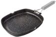 Supreme Poêle à griller Aluminium Fonte Revêtement antiadhésif céramique 28 cm Argent