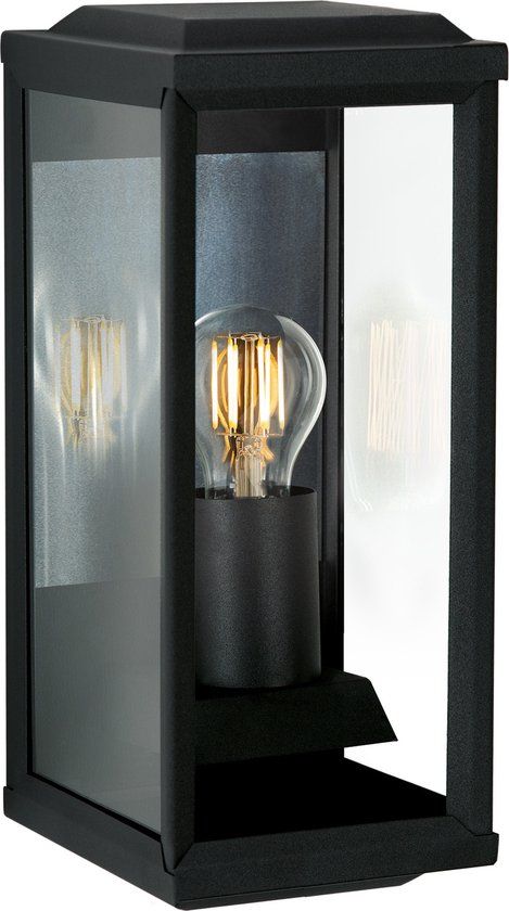 KS Verlichting 't Gooi Muurlamp Zwart Medium met LED