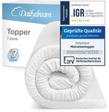 Dailydream - Koudschuim topper - matrastopper 7 zones - 160x200cm - comfortschuim - 4cm dik