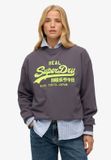 Superdry Vintage Logo Neon sweatshirt met losse pasvorm Dames Truien
