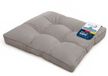 Beautissu Tuinkussen Waterafstotend Outdoor Kussen 60x60x10 cm – Zitkussen Licht Grijs Kussen voor Tuinmeubelen – Flair Lounge