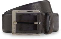 BOSS Leren riem Elloy Sz35 Belt W105 Dark Brown donkerbruin