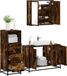 Maison Exclusive - Ensemble de meubles de salle de bain 3 pièces en bois composite chêne fumé