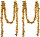 Krist+ Lametta Kerstslingers - Goud - 2 Stuks - 200 x 12 cm