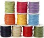 Creotime Katoenkoord - Assortiment, dikte 2 mm, sterke kleuren, 10x25 m