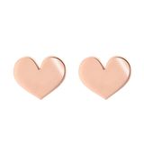 Orphelia ZO-7390 - Oorstekers Hartjes - Zilver 925 Rosé - 0.7 cm