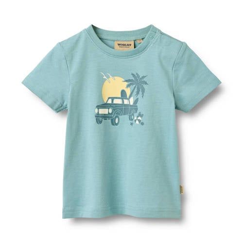 Wheat T-shirt blauw