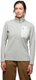 Black Diamond Diverge Sweatshirt Met Halve Rits Grijs M Vrouw