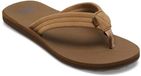 Quiksilver Carver Suède Teenslipper Heren Bruin