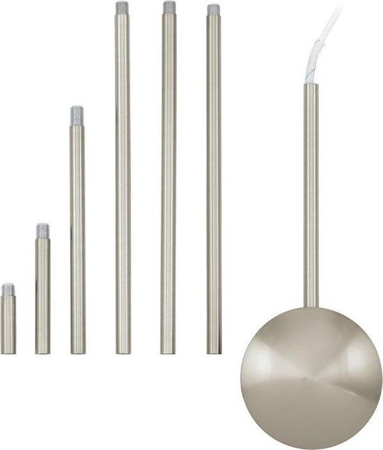 EGLO Extention - Hanglamp Kabel Verlengstuk - Nikkel-mat - 157 cm