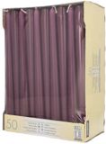 Starpak 50 Kandelaarkaarsen Ø 2,2 cm · 25 cm violet