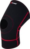 Pure 2 Improve Kniebrace met Patella Opening Neopreen - Zwart/Rood - Maat M