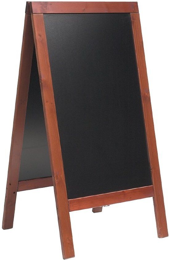 Securit Stoepbord groot deluxe - 135cm - mahonie