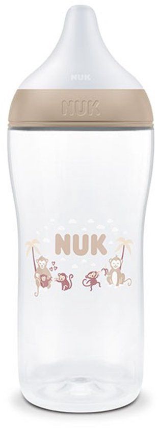 Nuk babyfles Perfect Match 360ml anti-koliek XL aap design 6M+