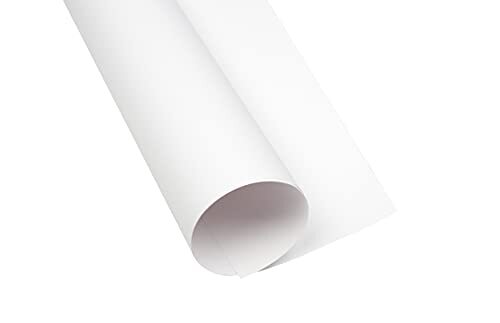 Top 2000 Knutselkarton, DIN A3/kleurrijk knutselpapier/gekleurd papier 160 g/m2,25 vel, wit