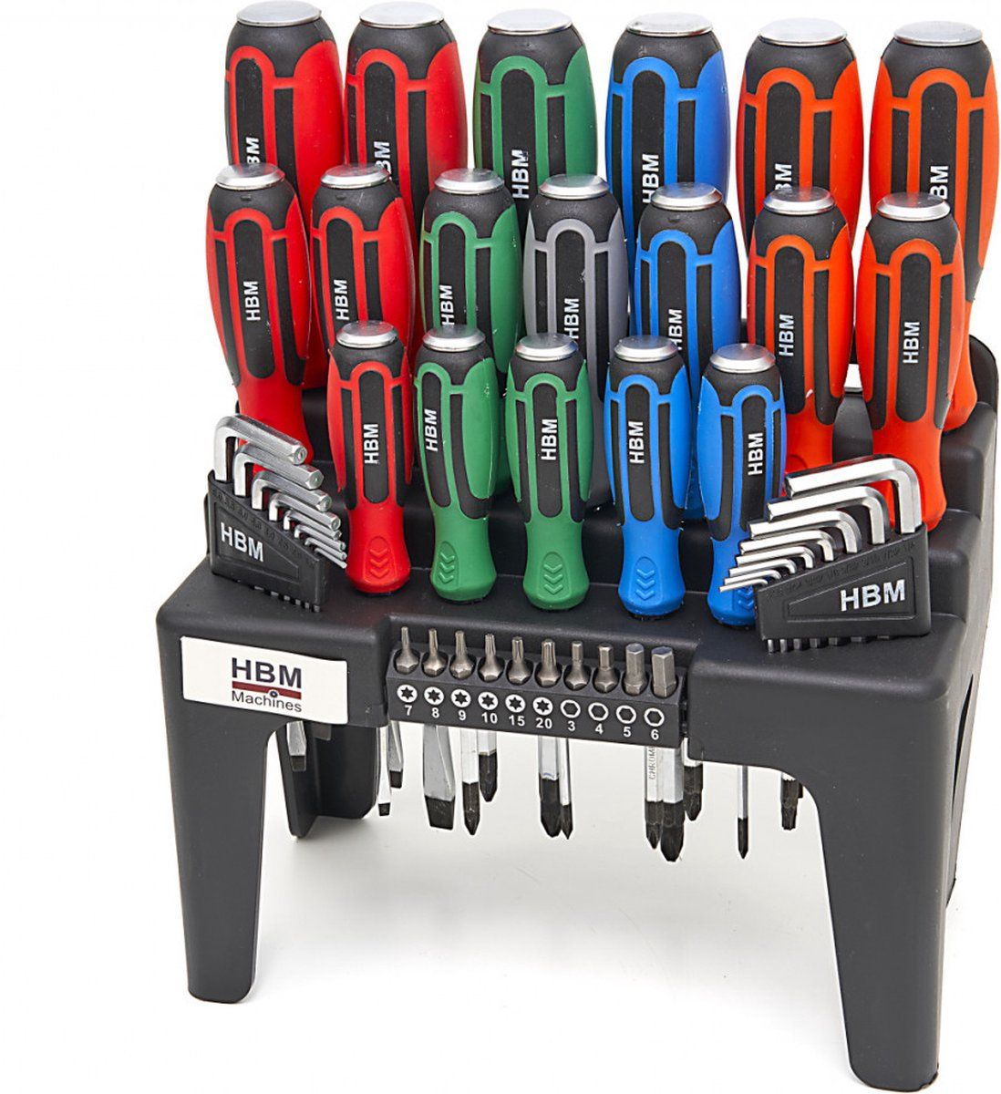 HBM Profi 44 Delige Slagvaste Schroevendraaierset - 7434051629614