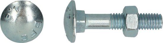 pgb-Europe PGB-FASTENERS Houtbout 4.8 DIN 603/555 M 8x160 Zn | 50 st