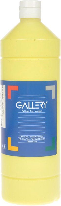 Gallery Plakkaatverf - Lichtgeel - 1000 ml