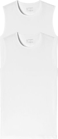 Schiesser 95/5 Organic Heren Tank Top - 2 pack - R Hals - Maat XL - Wit