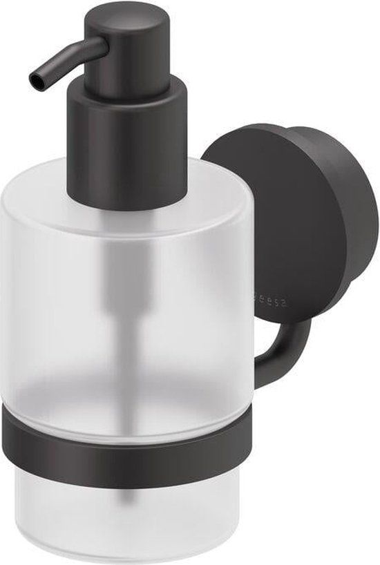 Geesa Opal zeepdispenser - Zwart - RVS - 200 ML