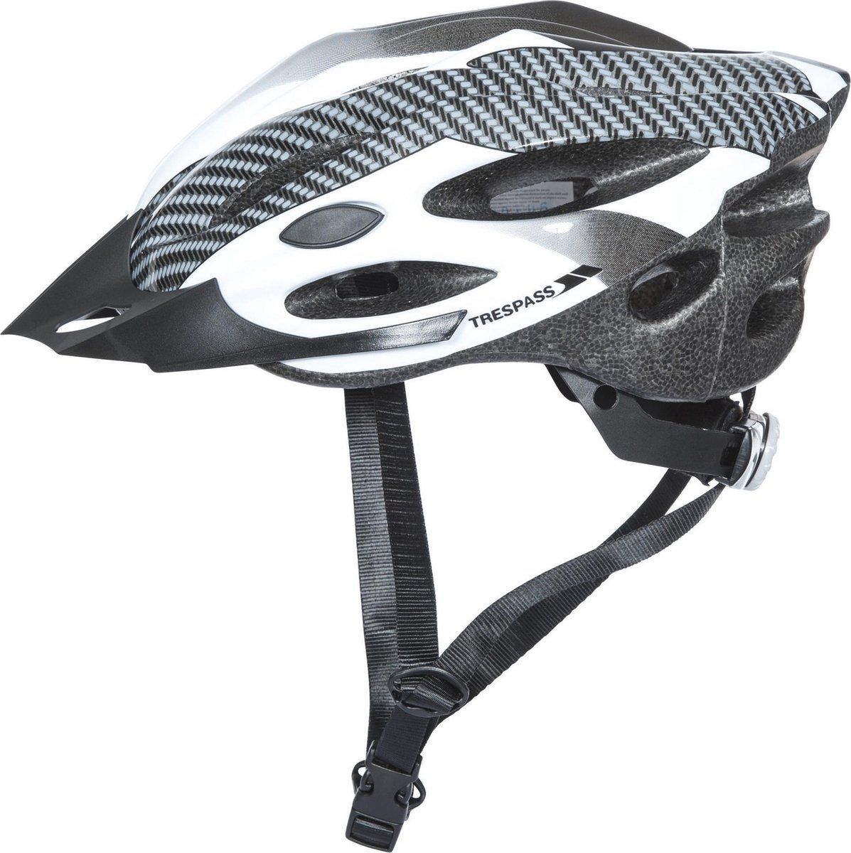 Trespass Crankster Cycling Helmet - White - Adults Unisex - 2022 Model