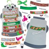 Baker Ross FN391 Compostbak Decoratieset - Set van 4, Earth Day Arts and Crafts, Learning Resources for Kids