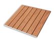 Castelmerlino Accessoires voor douche, lariks en aluminium, naturel, 64 x 64