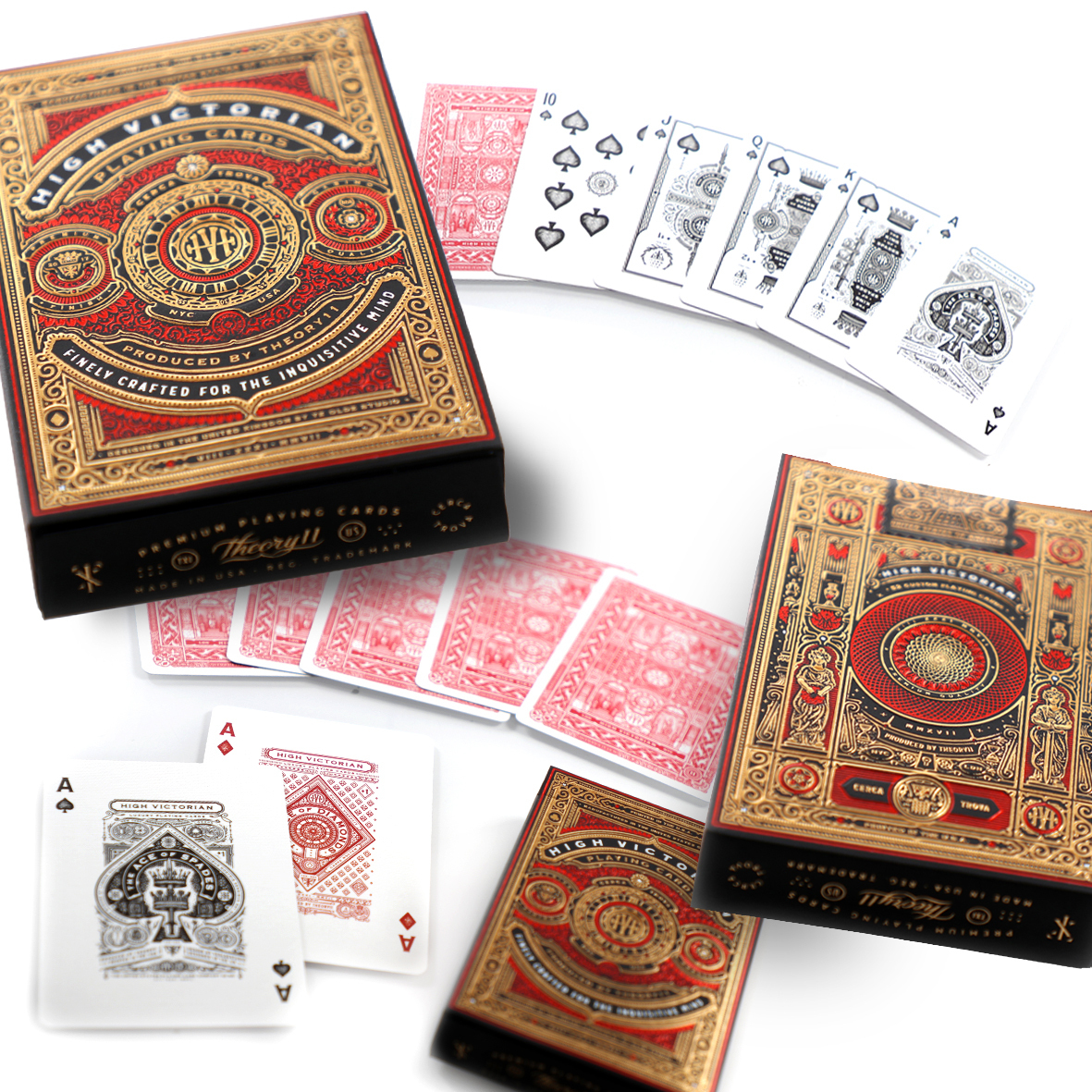 Bicycle Pokerkaarten - High Victorian Red