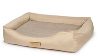 Dogeste orthopedisch hondenbed XXL, beige, ribfluweel, afneembare hoes