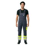 Mascot Safe Supreme Amerikaanse overall met kniezakken 15669-860 - donkermarine/hi-vis geel - C64 - 82
