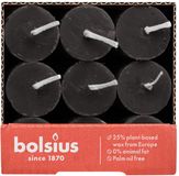 Bolsius Dinerkaars Rustiek Sandy Grey 27 cm - 9 Stuks