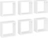 vidaXL Wandschappen Kubus 6 stuks Wit 30x15x30 cm