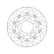 BREMBO 78B40824 Disque de frein PRIME - Serie-Oro - Floating Disc avant, flottant