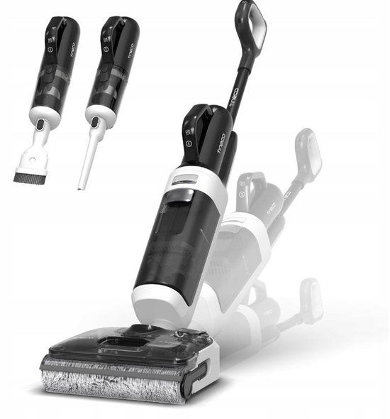 Tineco Switch i5 Stretch - Nat en droog stofzuiger en dweil - 180° Lay-Flat - Snelle zelfschonmaak routine - Anti-Tangle Design - 60 minuten accu