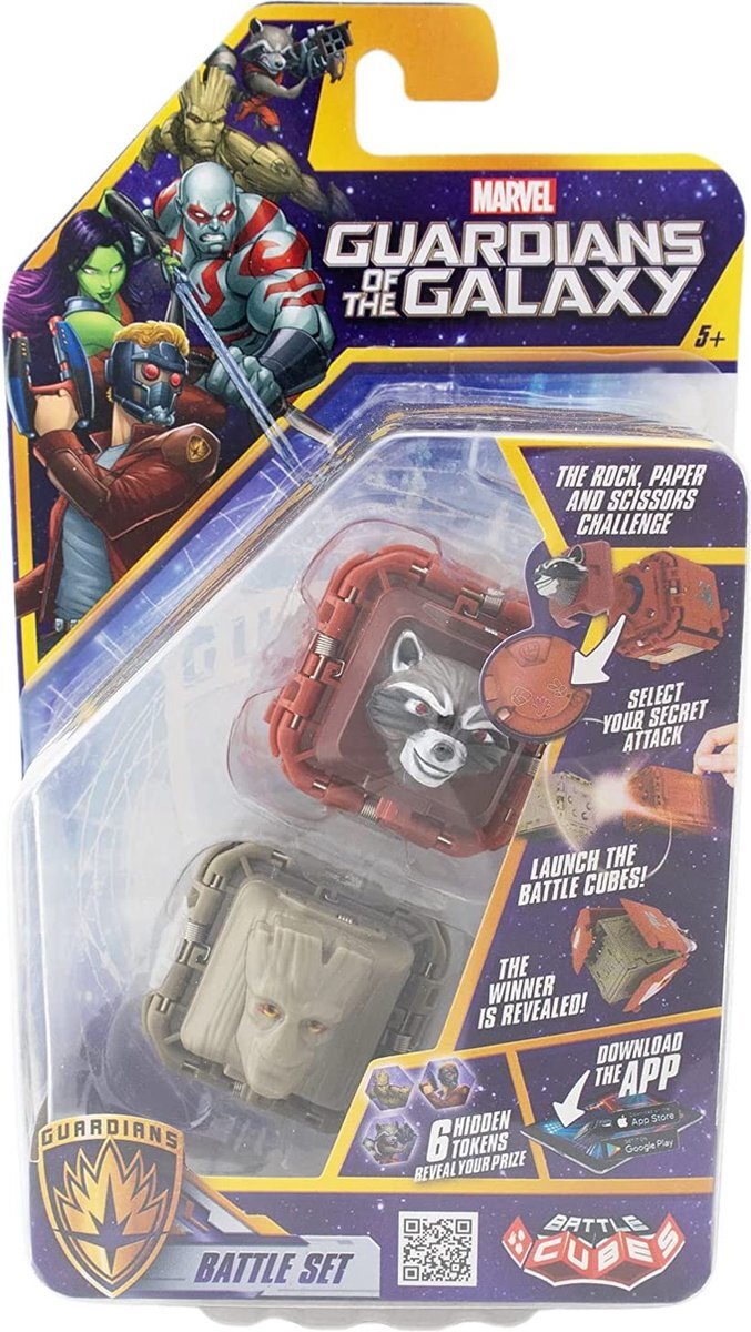 Marvel Guardians Of The Galaxy Battle Cube - Rocket VS Groot - Battle Fidget Set
