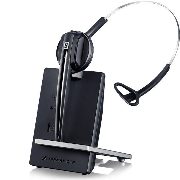 Sennheiser D 10 USB - Headset - Mono - Draadloos - Noise Cancelling - Zwart/Zilver
